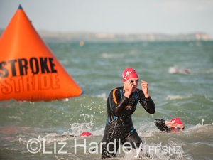 Alana Lythe conquers the swim